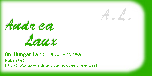 andrea laux business card